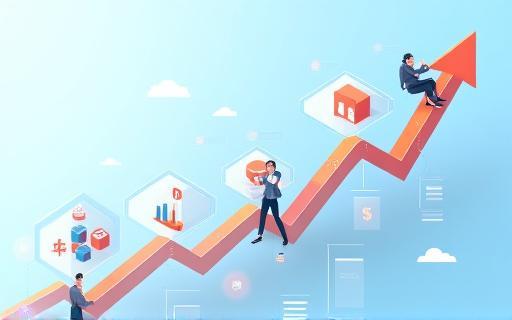 Abstract visual for sales process optimization